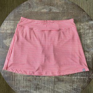 Title Nine Dream Skort, red striped, size L